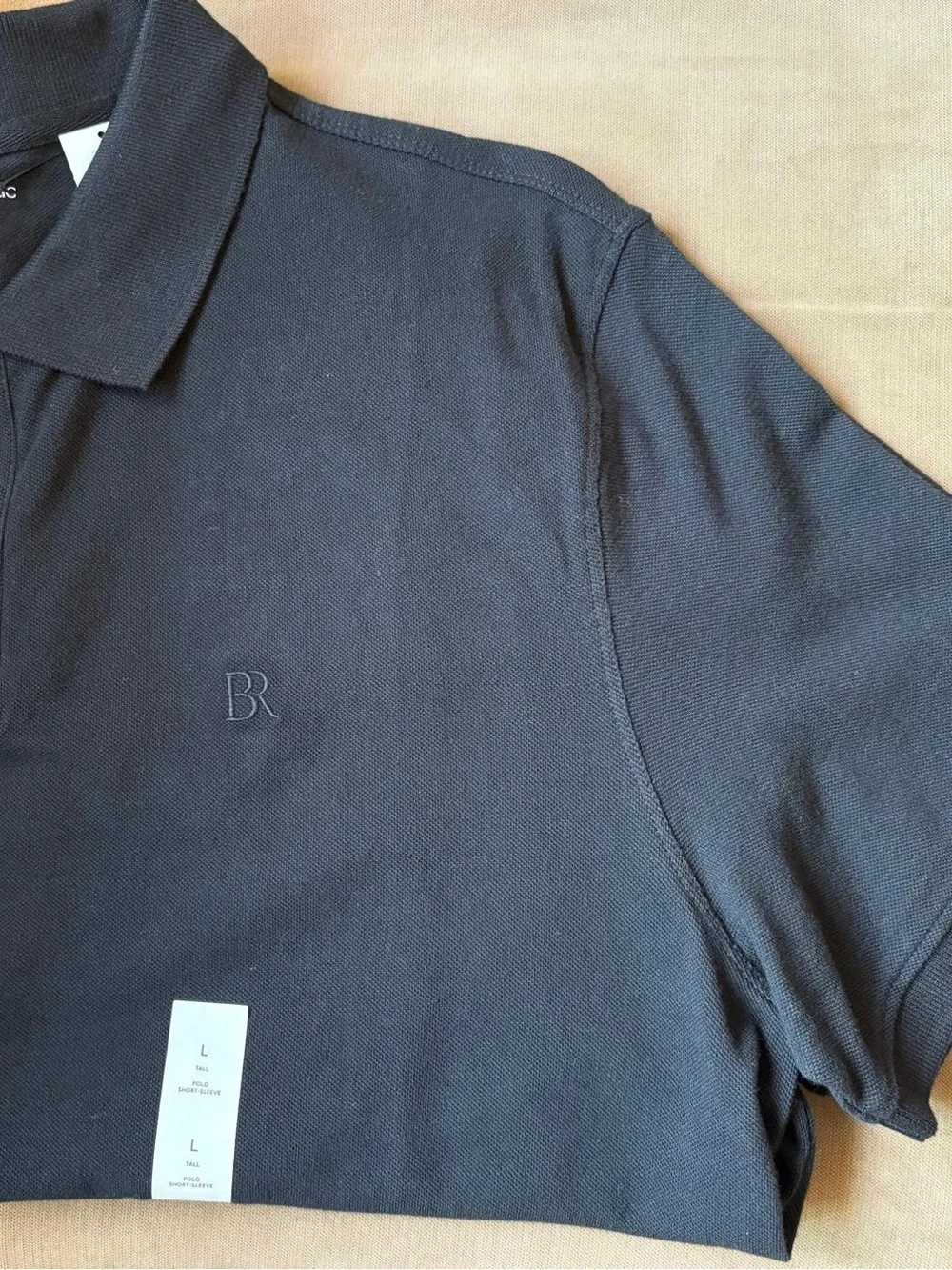 Banana Republic Men's Black Pique Polo